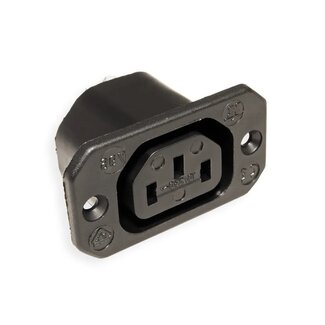 Bachmann Bachmann C13 Einbaustromstecker | Schwarz