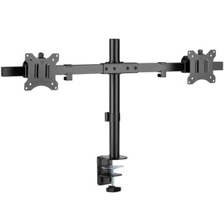 Goobay Goobay Schreibtischhalterung für 2 Monitore bis 32 Zoll | Full Motion mit Querstrebe