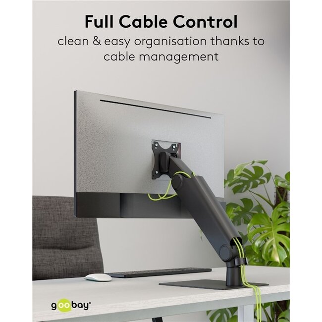 Goobay Monitorständer für 1 Monitor bis 32 Zoll | Interaktiv