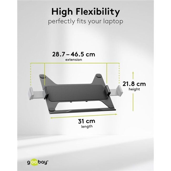 Goobay Pro Monitor- und Notebookhalterung bis 32" / 17,3" | Full Motion