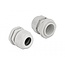 Kabelverschraubung für 1 Flachkabel | PG21 | 15 x 8 mm | IP68 | Grau | 2 Stück