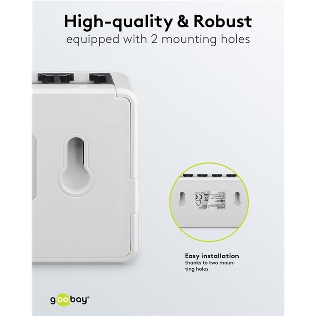 Goobay Gigabit Ethernet Switch | 5 Ports | Weiß