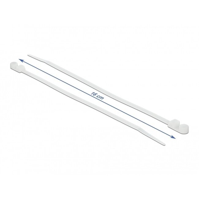 Kabelbinder mit Montageöse | 160 x 4,8 mm | transparent | 10 Stück