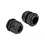 Kabelverschraubung für 4 runde Kabel | PG21 | 4x 6 mm | IP68 | Schwarz | 2 Stück