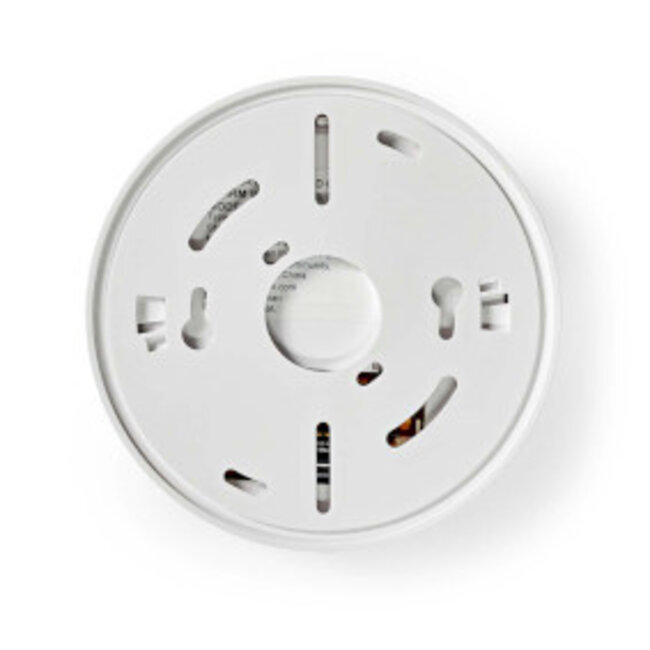 Kohlenmonoxidmelder mit Batterie | 5 Jahre Batterielaufzeit | Test- & Pausentaste | 85 dB | Weiß