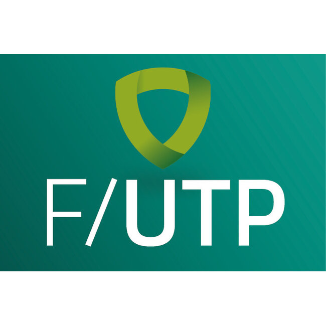 FTP CAT6 Netzwerkkabel Verlängerung | Winkel Einbauverbinder | PVC | Schwarz | 5 Meter