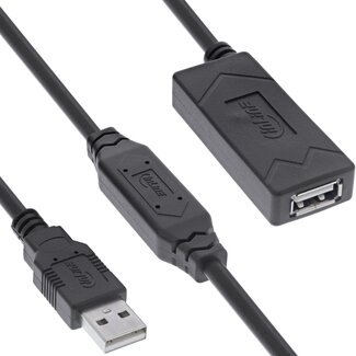 InLine InLine aktive USB-A Verlängerungskabel | Stromversorgung über USB-C | USB 2.0 | 20 Meter