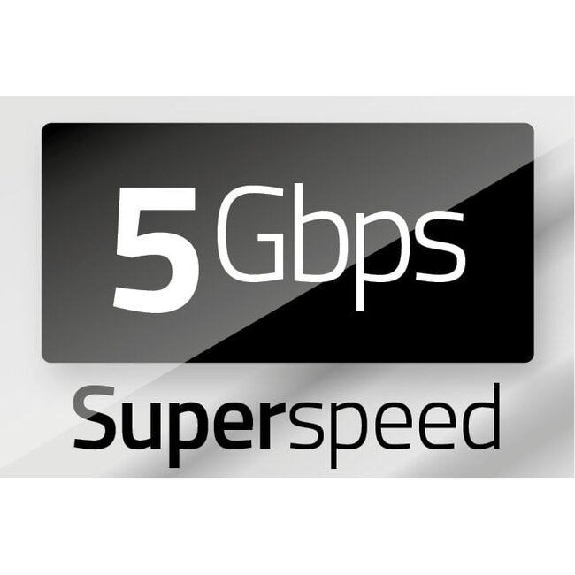 Micro USB Winkelstecker (rechts) - USB-A Kabel | USB 3.0 5 Gbps | 5W | Blau | 0,5 Meter