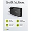 Goobay Slim USB-Ladegerät | USB-C PD | GaN | 20W | Schwarz