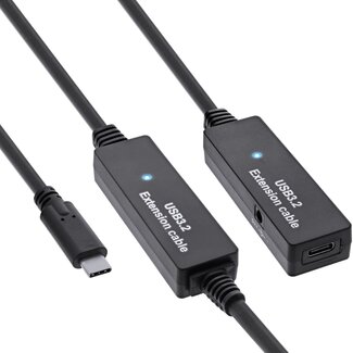 InLine InLine USB-C Aktives Verlängerungskabel | USB 3.0 5 Gbps | 10 Meter