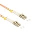 LC/UPC Duplex LWL-Kabel | OM2 | LSZH | Orange | 1 Meter