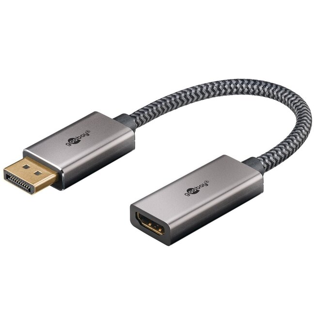 Goobay Plus DisplayPort-auf-HDMI Adapter | 8K 60Hz | 0,20 m