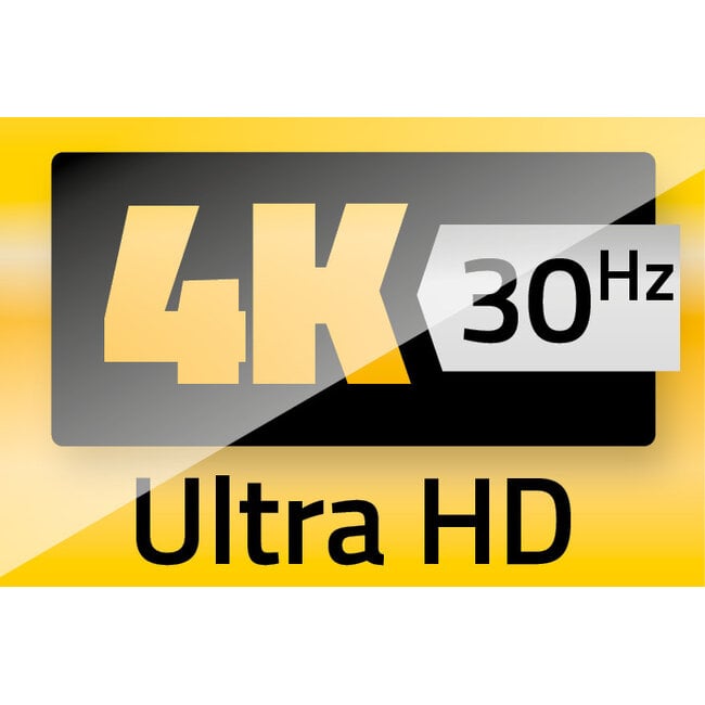 InLine HDMI-zu-DisplayPort Kabel | USB-A Stromversorgung | 4K 30Hz | 10 Meter