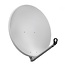 Goobay Satellitenschüssel | 80 cm | Aluminium | Grau