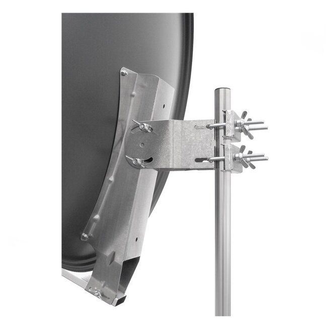 Goobay Satellitenschüssel | 80 cm | Aluminium | Grau