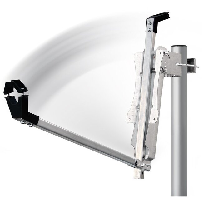 Goobay Satellitenschüssel | 80 cm | Aluminium | Grau