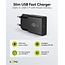 Goobay Slim USB-Ladegerät | USB-C PD | GaN | 25W | Schwarz