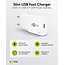Goobay Slim USB-Ladegerät | USB-C PD | GaN | 25W | Weiß
