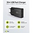 Goobay Slim USB-Ladegerät | USB-C PD | GaN | 30W | Schwarz