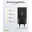 Goobay Slim USB-Ladegerät | USB-C PD + USB-A QC | GaN | 20W | Schwarz
