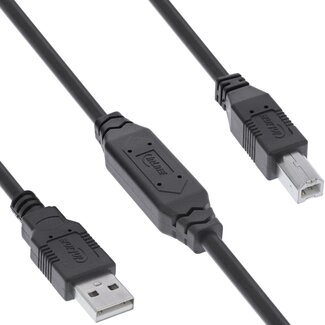 InLine InLine Aktives USB-A zu USB-B Kabel | USB 2.0 | 10 Meter