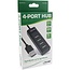 InLine USB-Hub (USB-A) | 4x USB-A | USB 2.0 | kompakt | 0,30 m