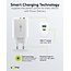 Goobay USB-Ladegerät | USB-C PD + USB-A QC | GaN | 30W | Weiß