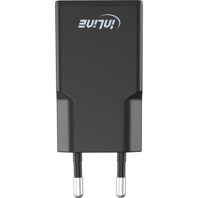 InLine USB-Ladegerät | 2x USB-C PD | GaN | 30W | Schwarz