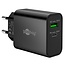 Goobay USB-Ladegerät | USB-C PD + USB-A QC | GaN | 30W | Schwarz