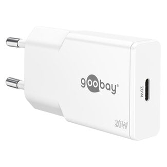Goobay Goobay Slim USB-Ladegerät | USB-C PD | GaN | 20W | Weiß
