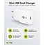 Goobay Slim USB-Ladegerät | USB-C PD | GaN | 20W | Weiß