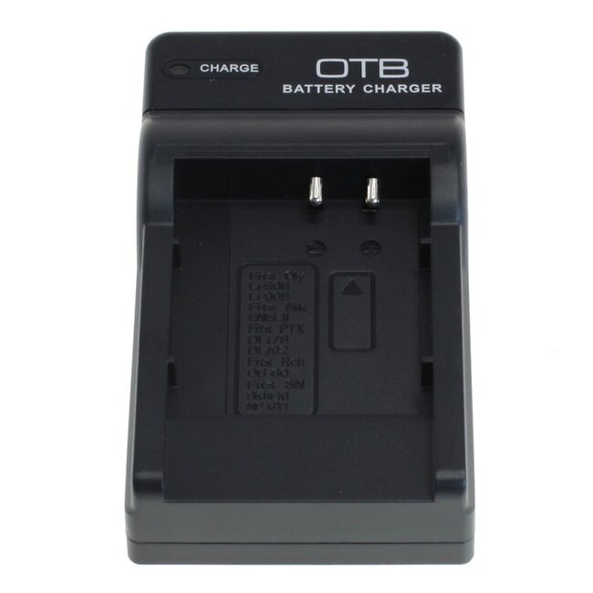 Kamera-Akku-Ladegerät für Panasonic CGA-S005/S007/S008, Fuji NP-70 & Samsung IA-BH125C/BP125A | USB-C