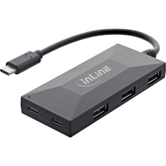 InLine InLine USB-Hub (USB-A/USB-C) | 3x USB-A + 2x USB-C | USB 3.0 5 Gbps | 0,15 m