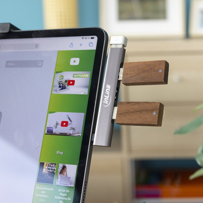 InLine USB-Hub (USB-C) | 4x USB-A | USB 2.0/3.0 | kompakt