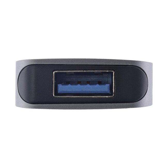 InLine USB-Hub (USB-C) | 4x USB-A + 1x USB-C PD 87W | USB 3.0 5 Gbps | Aluminium | 0,15 m