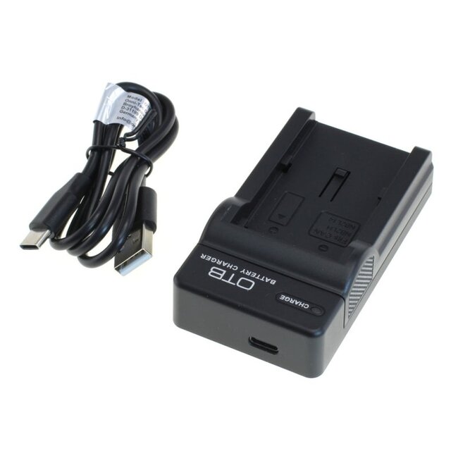 Kamera-Akku-Ladegerät für Panasonic CGA-S009/S106, DMW-BCF10/BCG10/BCJ13 & Leica BP-DC7/DC10 | USB-C