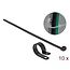 Kabelbinder mit Montageclip | 300 x 7,2 mm | Schwarz | 10 Stück