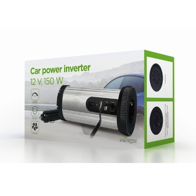 Energenie Spannungswandler 12V auf 230V + USB 150W modifizierte Sinus
