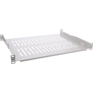 InLine 19 Zoll Regalboden | 35 cm tief | max. 25 kg | 1U | grau