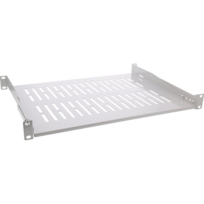 19 Zoll Regalboden | 35 cm tief | max. 25 kg | 1U | grau
