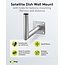 Goobay Wandhalterung für Satellitenschüssel | 35 cm Abstand | 50 mm Durchmesser | Silber