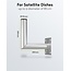 Goobay Wandhalterung für Satellitenschüssel | 25 cm Abstand | 50 mm Durchmesser | Silber