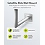 Goobay Wandhalterung für Satellitenschüssel | 45 cm Abstand | 50 mm Durchmesser | Silber