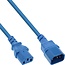 C13-C14 Stromkabel für UPS/PDU | 3x 0,75mm² | Blau | 0,75 m