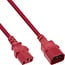 C13-C14 Stromkabel für UPS/PDU | 3x 0,75mm² | Rot | 0,75 m
