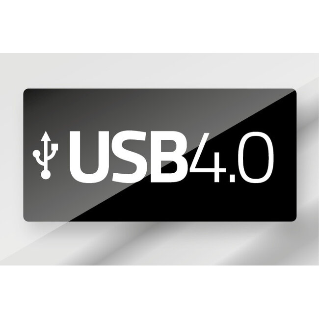 USB-C Kabel | Thunderbolt 4 | 40 Gbps | Schwarz | 0,25 m