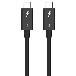 Roline USB-C Kabel | Thunderbolt 4 | 40 Gbps | Intel zertifiziert | Schwarz | 0,5 m