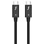 USB-C Kabel | Thunderbolt 4 | 40 Gbps | Intel zertifiziert | Schwarz | 1,5 m