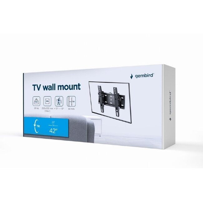 Gembird TV-Wandhalterung | bis 42 Zoll | neigbar