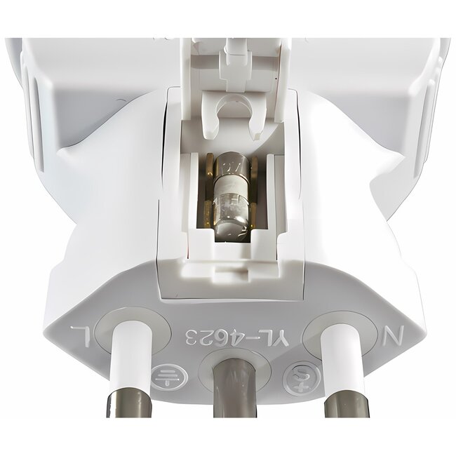 Reiseadapter West-Europa (Typ F) auf Schweiz (Typ J) | Weiß